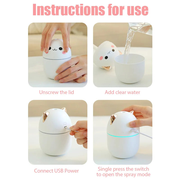 Cute Cat Humidifier 250ml