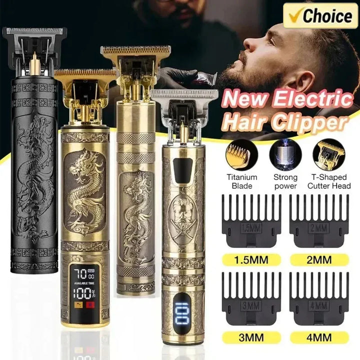 USB Vintage Electric Hair Trimmer Professional