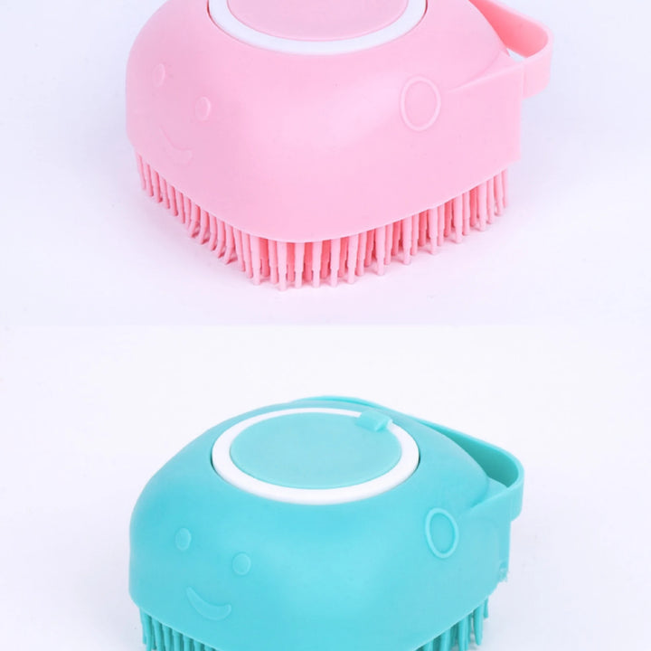 Pet Bath Massage Brush Puppy Dog Cat Grooming Cleaning Soft