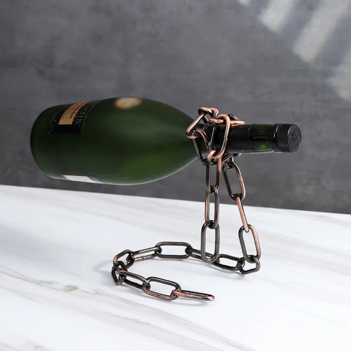 Magic Iron Chain Wine Bottle Holder