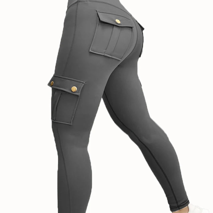 Pockets Gym Leggings Women High Waist Fashion Fitness Pants Skinny Stretch Outdoors Comfortable Sport  Leggings