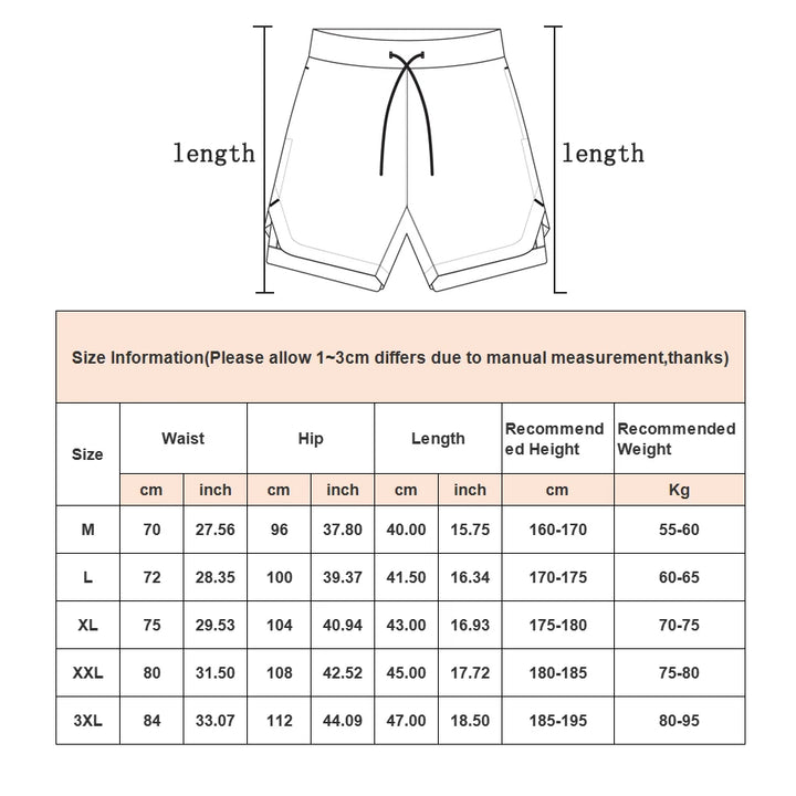 Men's Workout Running Shorts Swim Trunks Lightweight Gym Yoga Training Sport Short Pants